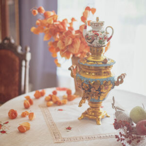 samovar on the table
